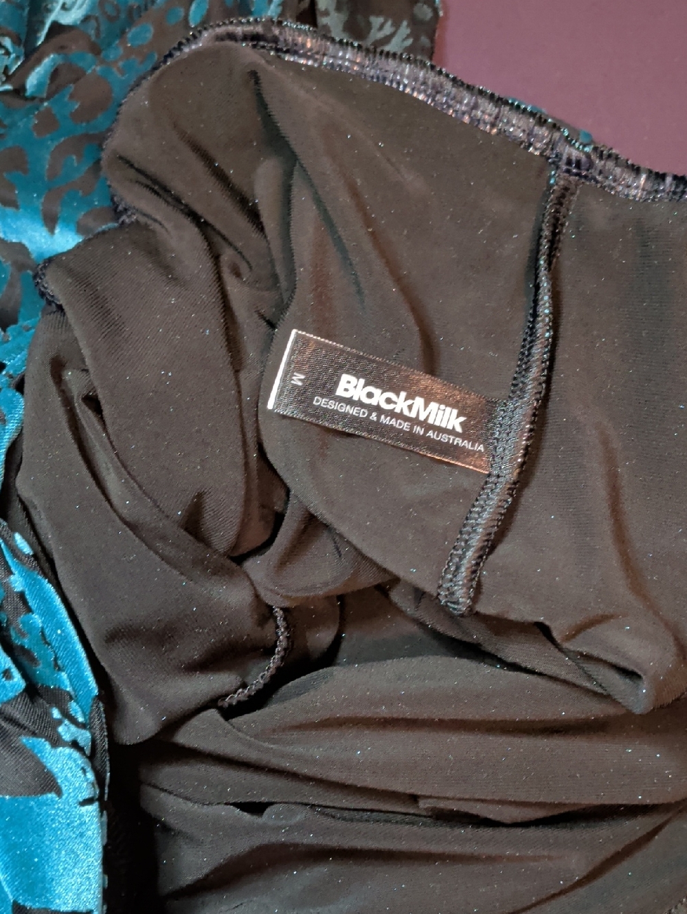 Black Milk Burned Velvet Ocean Maxi Dress - Picture 3 of 3